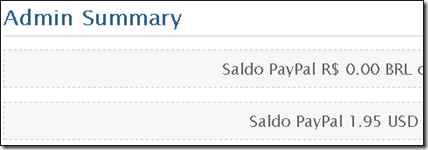 Saldo 2 contas
