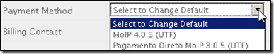 Método de Pagamento Método de Pagamento