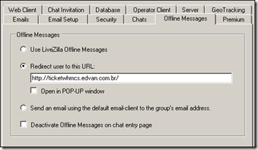 Opções OffLine