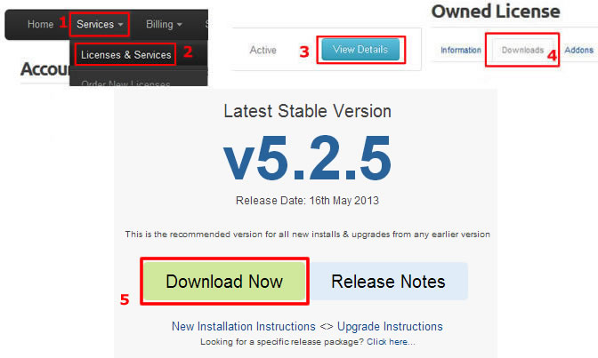 Download WHMCS 5.2.5