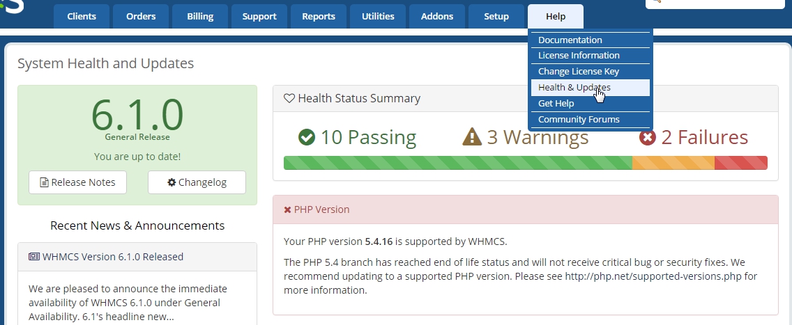 WHMCS Atualizado!